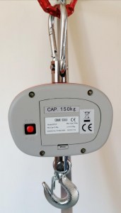 ISDTEP függőmérleg, függeszthető mérleg, darumérleg 150kg/0,02kg